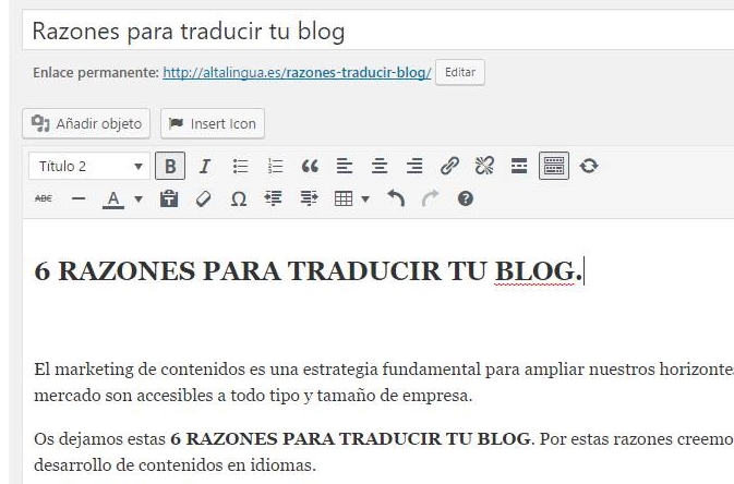 Razones para traducir tu blog