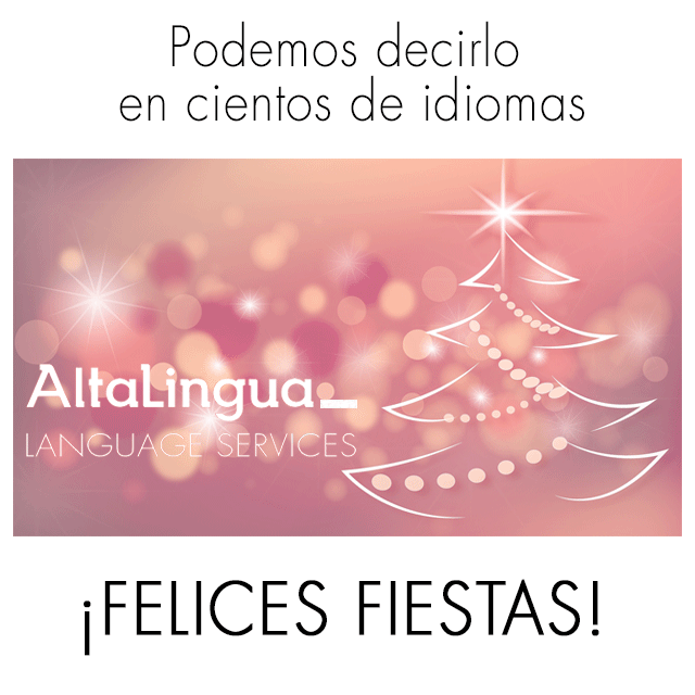 Feliz Navidad y Próspero Año 2019 AltaLingüeros