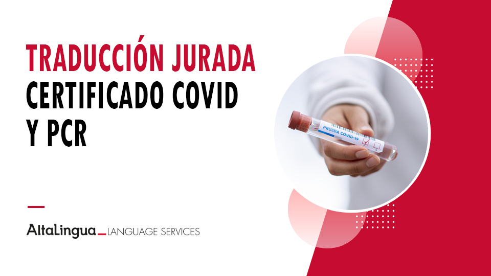 Traducción certificado COVID