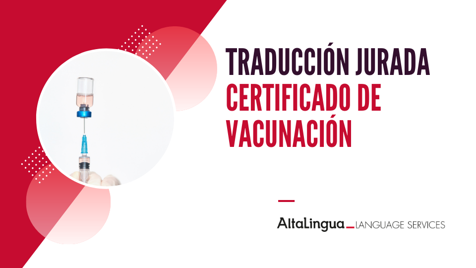 Traducción jurada certificado de vacunación